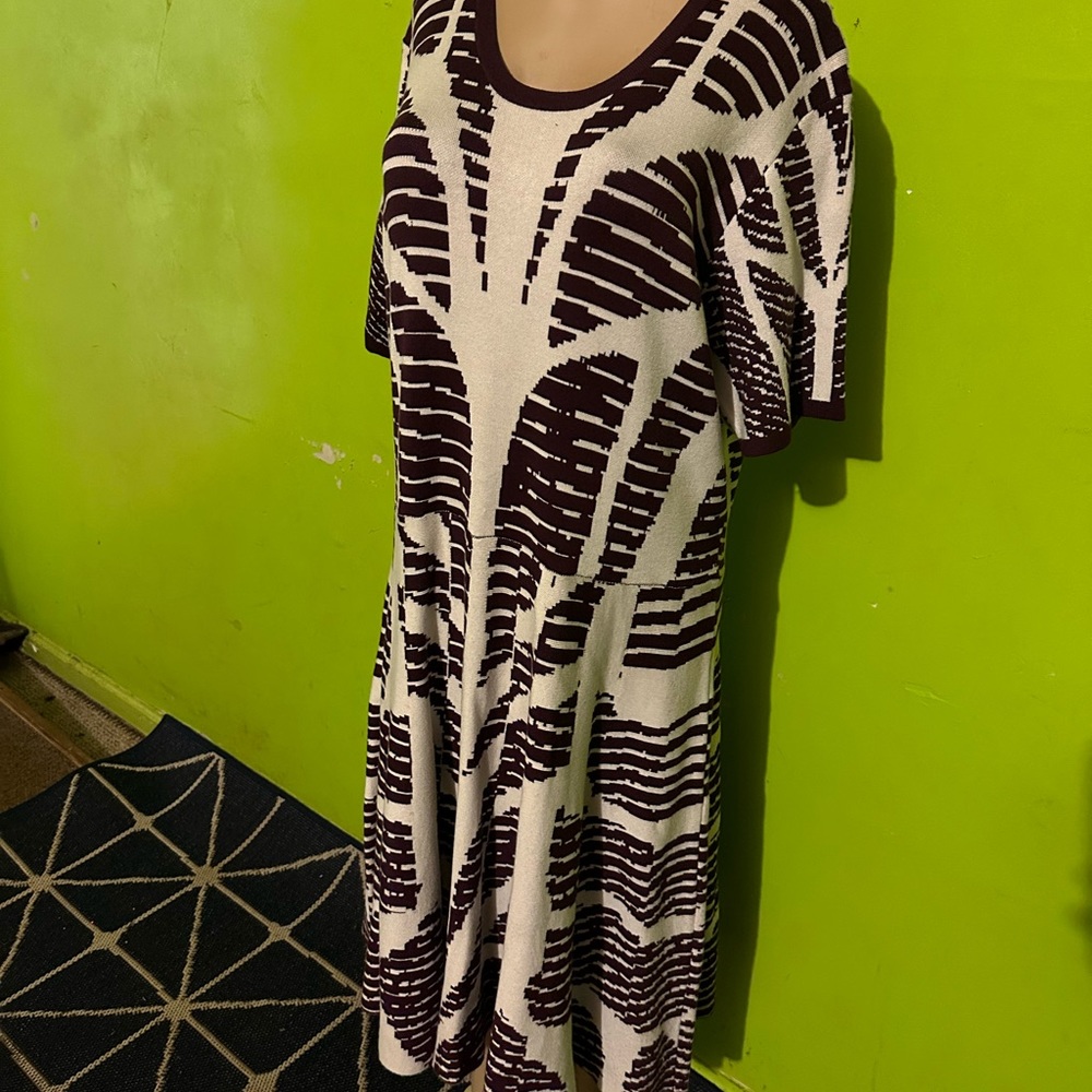 Knit Dress with Flare